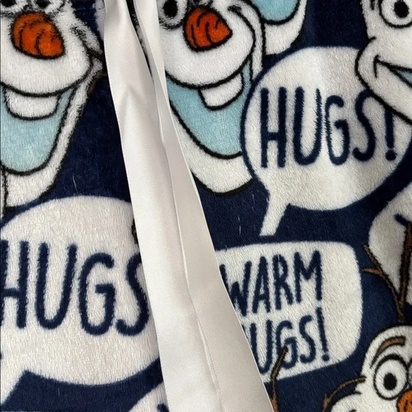 Disney FROZEN Olaf Women’s Plush Cozy Fleece Pajama Pant Small 4-6 - Picture 2 of 6
